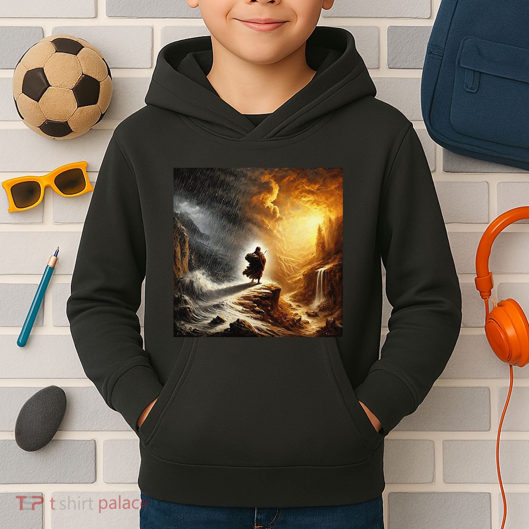 Neither Rain Nor Snow Renaissance Style Art Kids Hoodie