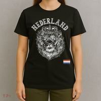 Nederland Reto Netherlands Lion Holland Dutch And Women T-Shirt thumb 4