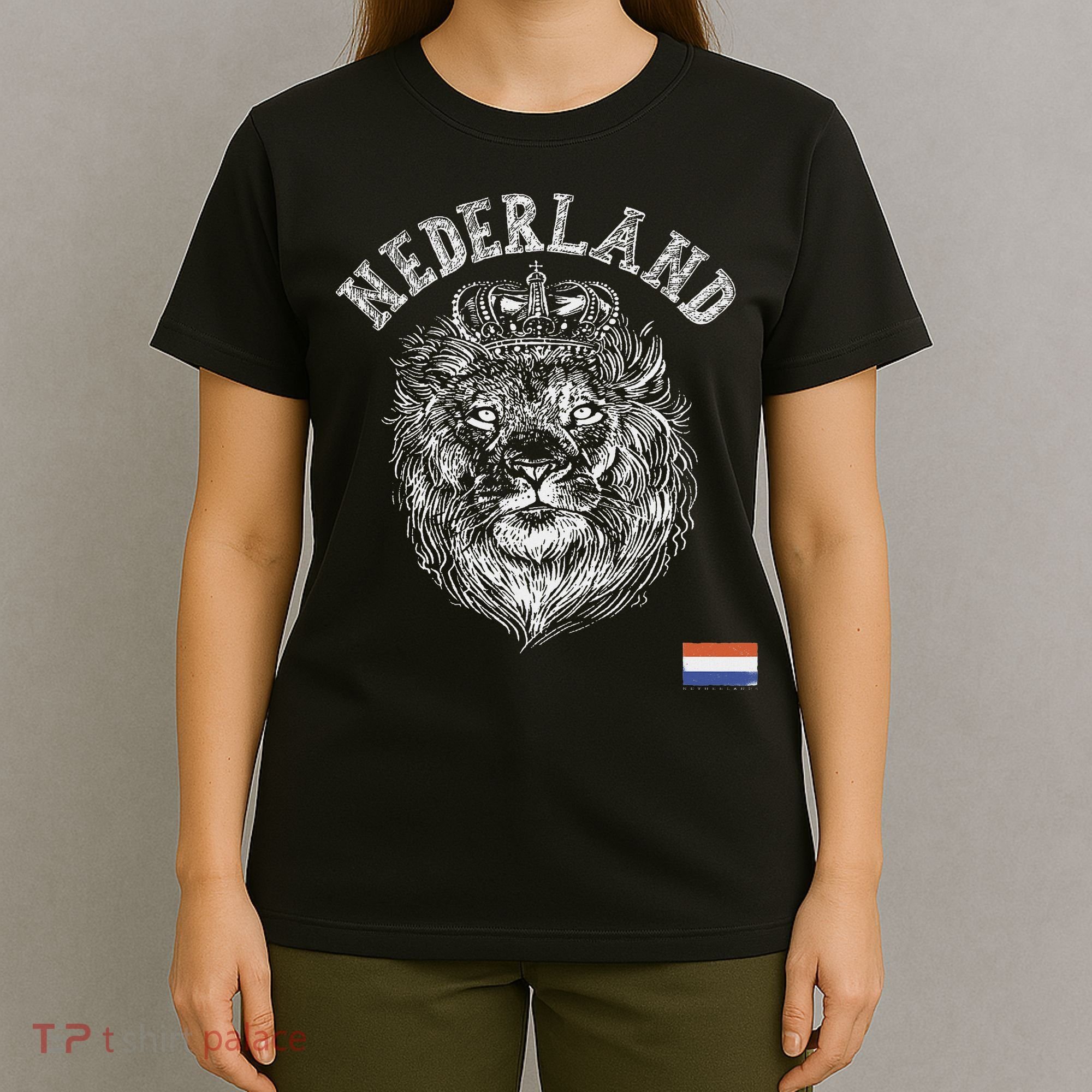 Nederland Reto Netherlands Lion Holland Dutch And Women T-Shirt