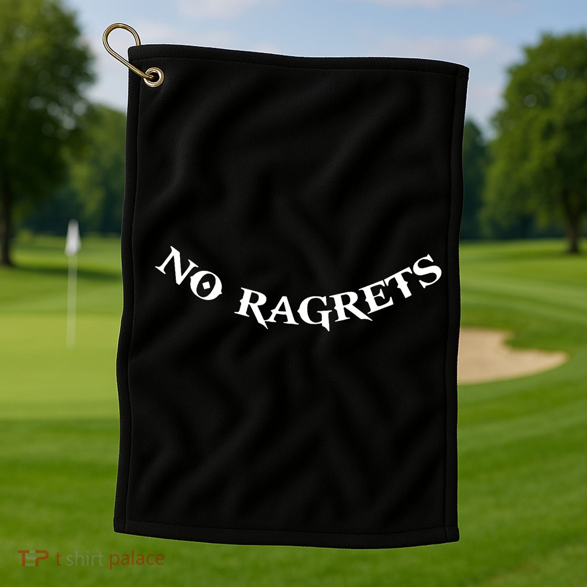 No Ragrets Golf Towel