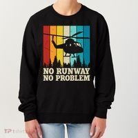 No Runway No Problem Helicopter Pilot Women's Sweatshirt thumb 0