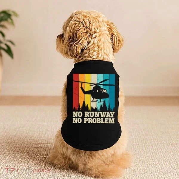 No Runway No Problem Helicopter Pilot Doggie Tank