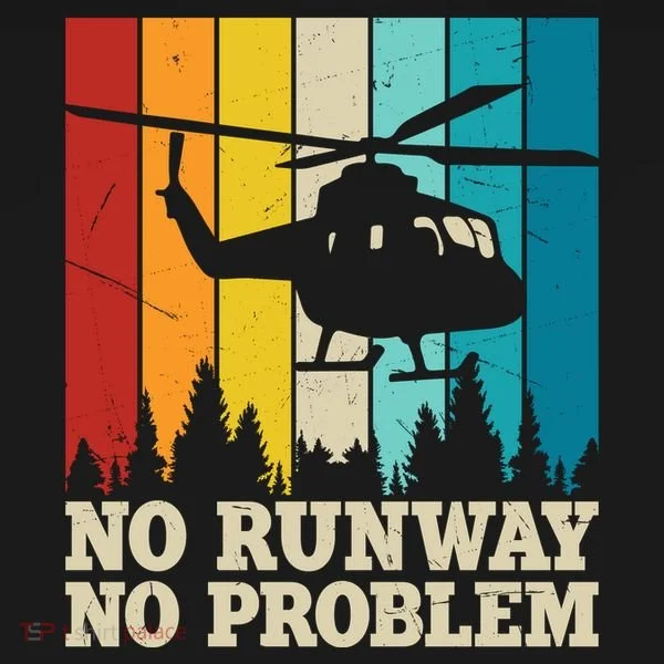 No Runway No Problem Helicopter Pilot Doggie Tank