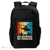 No Runway No Problem Helicopter Pilot Backpack thumb 0
