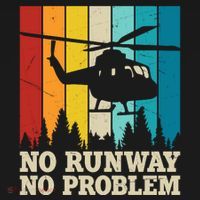 No Runway No Problem Helicopter Pilot Backpack thumb 2