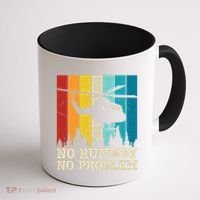 No Runway No Problem Helicopter Pilot Coffee Mug thumb 1