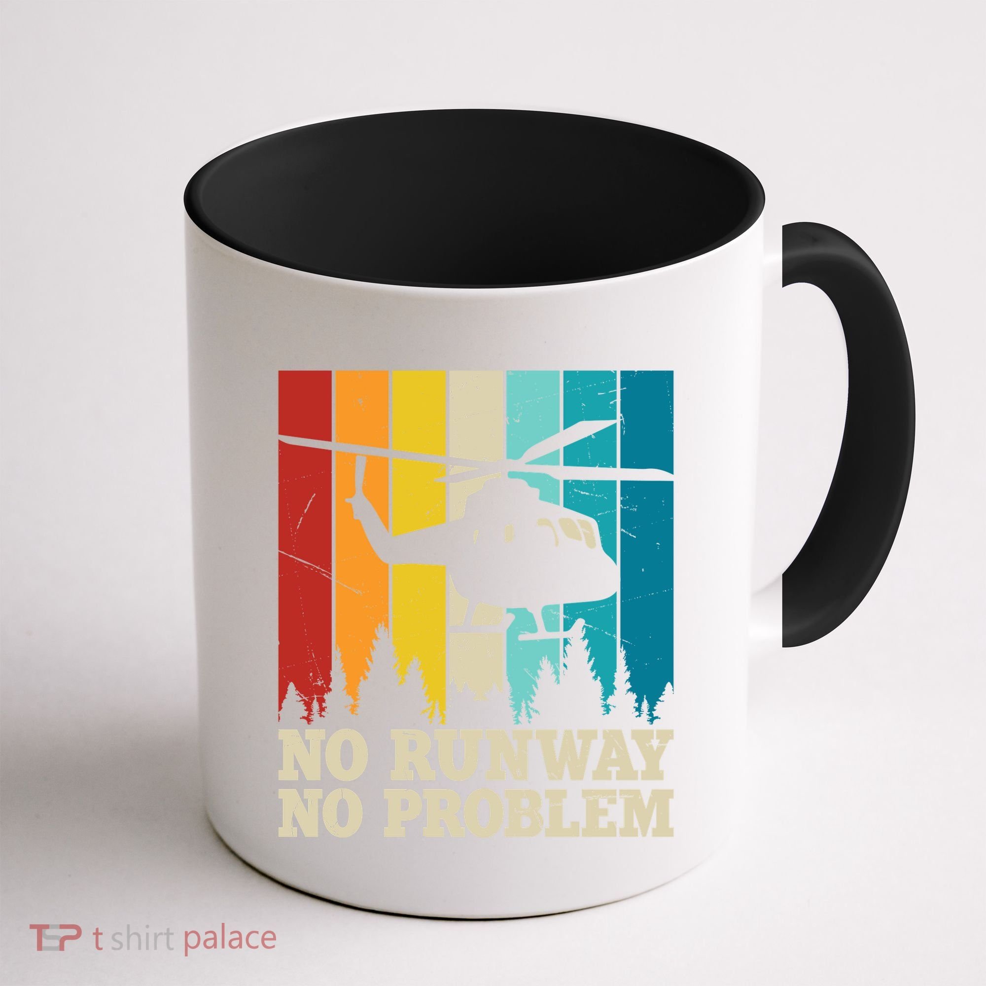 No Runway No Problem Helicopter Pilot Coffee Mug