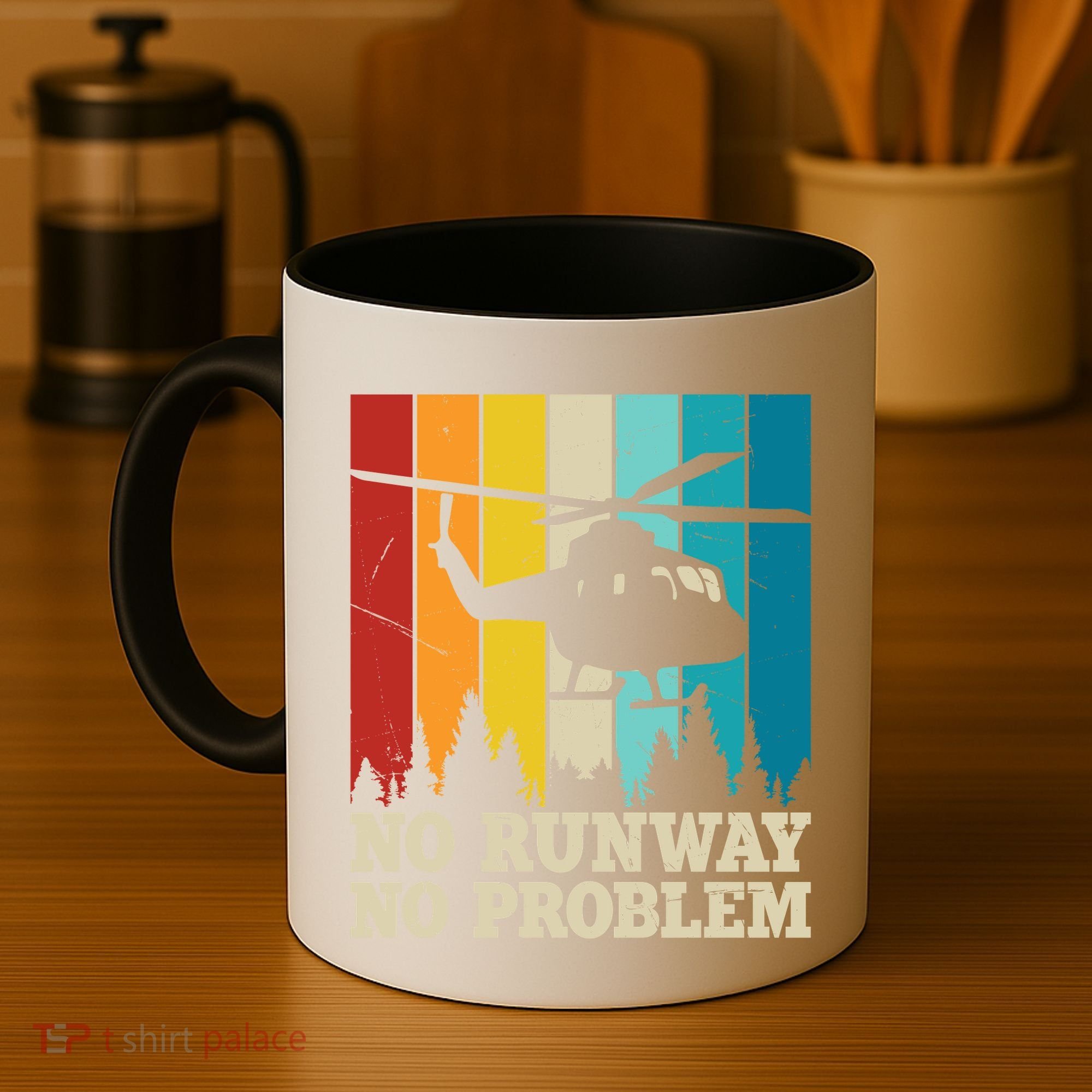 No Runway No Problem Helicopter Pilot Coffee Mug