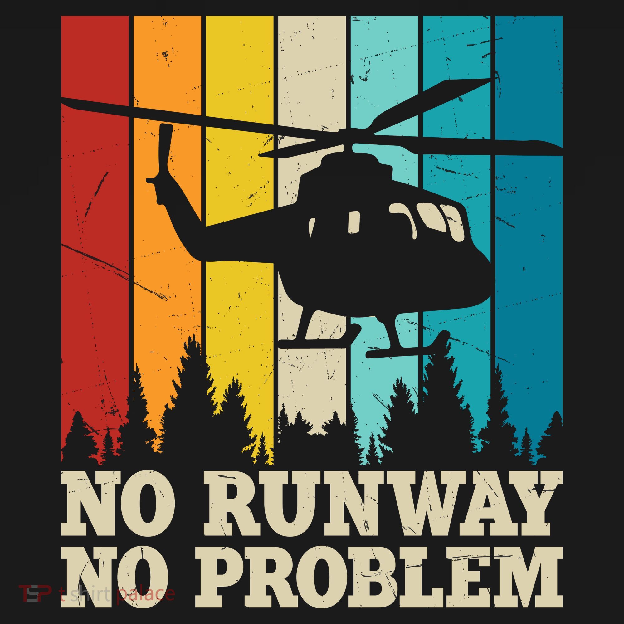 No Runway No Problem Helicopter Pilot Polo