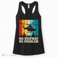 No Runway No Problem Helicopter Pilot Women's Tank Top thumb 0