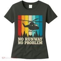 No Runway No Problem Helicopter Pilot Women's T-Shirt thumb 0