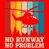 No Runway No Problem Helicopter Pilot Santa Hat thumb 1