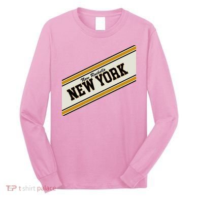 New Rochelle New York Varsity Logo Long Sleeve Shirt