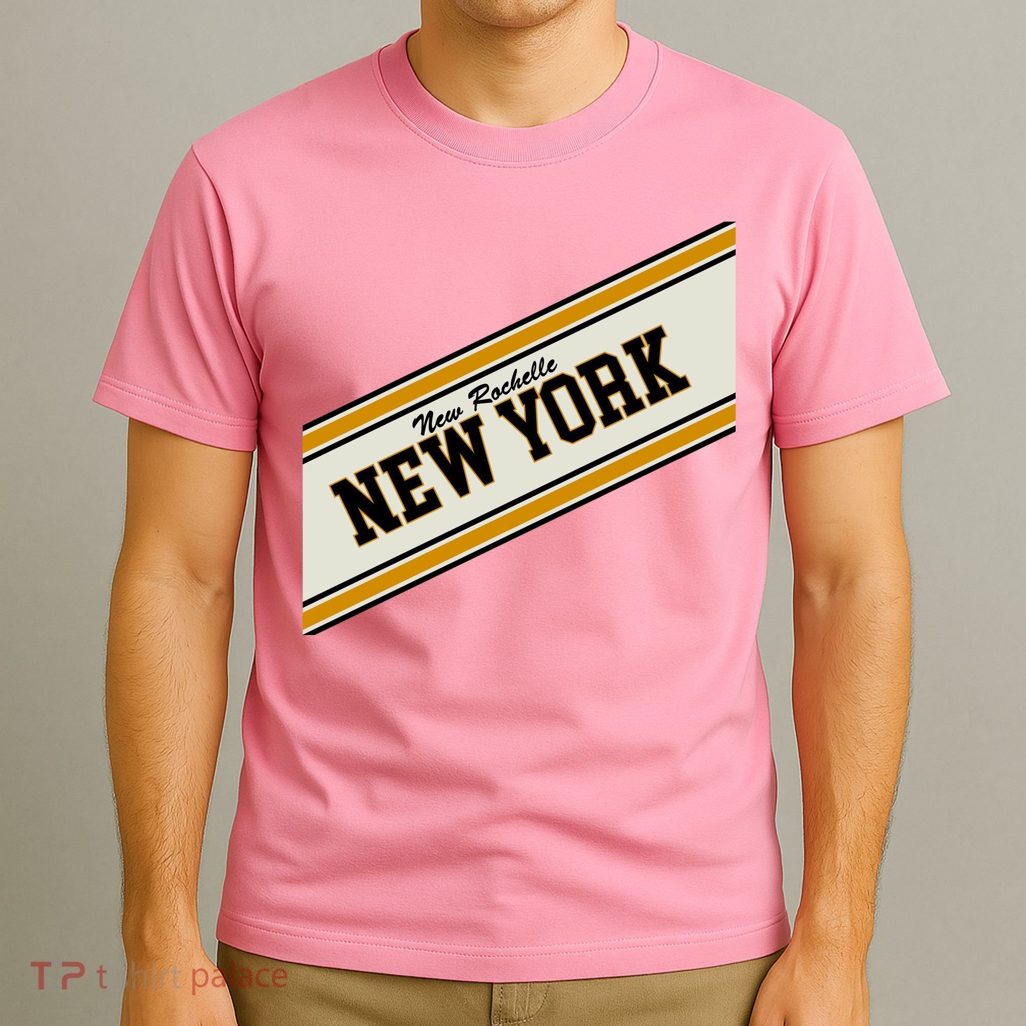 New Rochelle New York Varsity Logo T-Shirt