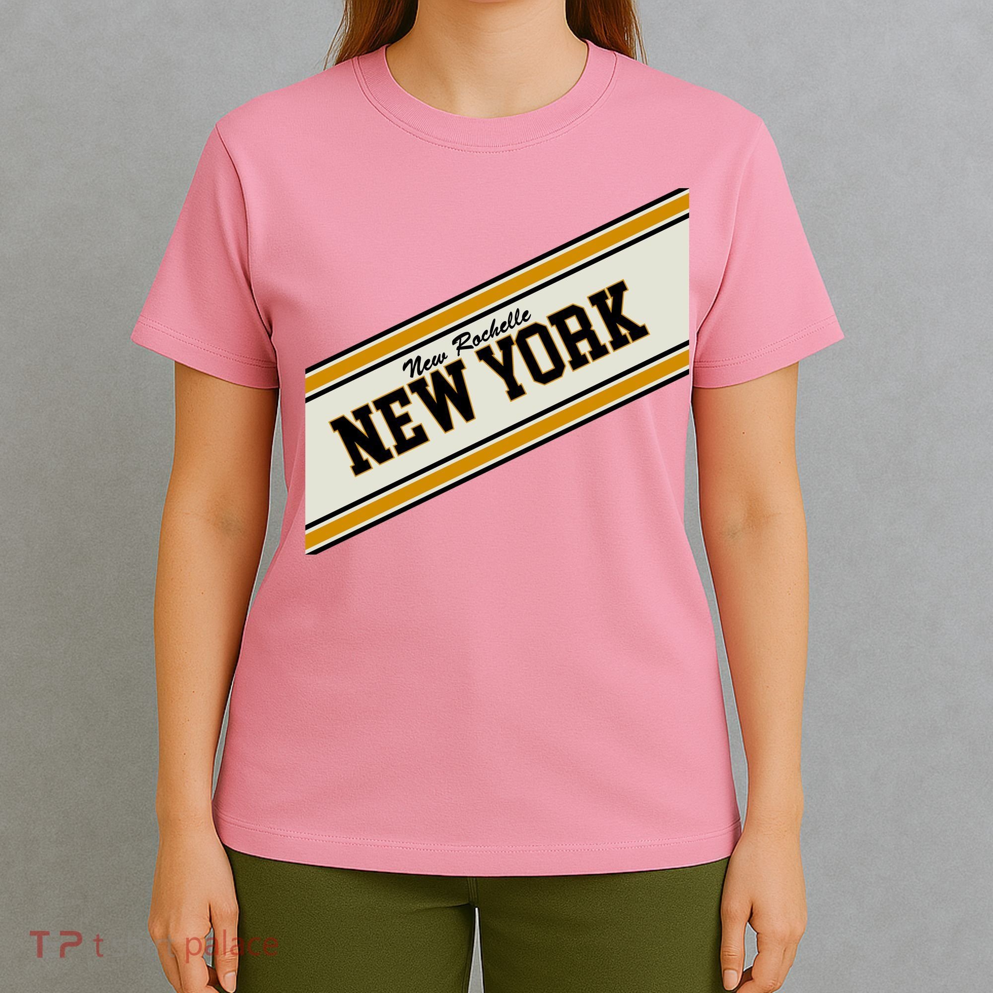 New Rochelle New York Varsity Logo T-Shirt