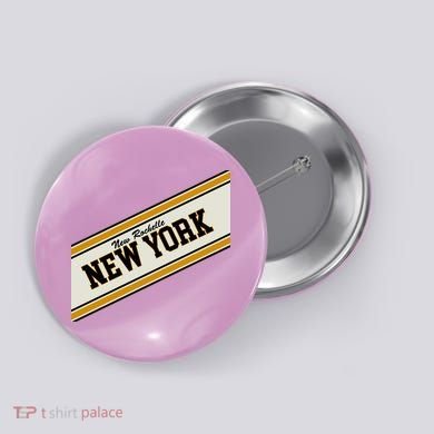 New Rochelle New York Varsity Logo Button