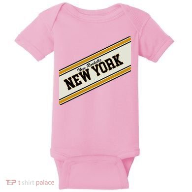 New Rochelle New York Varsity Logo Baby Bodysuit