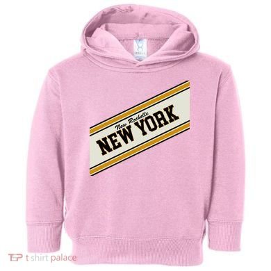 New Rochelle New York Varsity Logo Toddler Hoodie