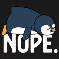  Nope Relaxed Not Today Funny Lazy Penguin Meme Women's Hoodie thumb 2