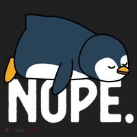  Nope Relaxed Not Today Funny Lazy Penguin Meme Hat thumb 2