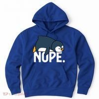  Nope Relaxed Not Today Funny Lazy Penguin Meme Hoodie thumb 0