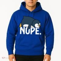  Nope Relaxed Not Today Funny Lazy Penguin Meme Hoodie thumb 2