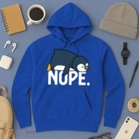  Nope Relaxed Not Today Funny Lazy Penguin Meme Hoodie thumb 3