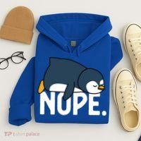 Nope Relaxed Not Today Funny Lazy Penguin Meme Hoodie thumb 4