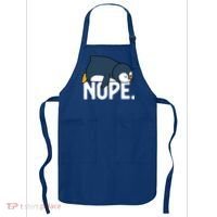  Nope Relaxed Not Today Funny Lazy Penguin Meme Apron thumb 0