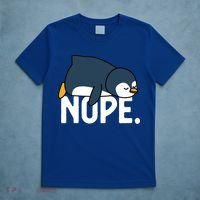  Nope Relaxed Not Today Funny Lazy Penguin Meme T-Shirt thumb 5