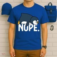  Nope Relaxed Not Today Funny Lazy Penguin Meme T-Shirt thumb 6