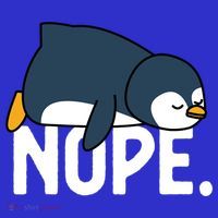  Nope Relaxed Not Today Funny Lazy Penguin Meme Mousepad thumb 1