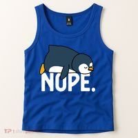  Nope Relaxed Not Today Funny Lazy Penguin Meme Tank Top thumb 2