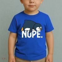  Nope Relaxed Not Today Funny Lazy Penguin Meme Toddler T-Shirt thumb 2