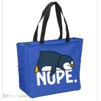  Nope Relaxed Not Today Funny Lazy Penguin Meme Tote Bag thumb 2