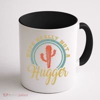 Nope Really Not A Hugger Cactus Funny Sarcastic Meme Idea Coffee Mug thumb 1