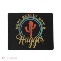 Nope Really Not A Hugger Cactus Funny Sarcastic Meme Idea Mousepad thumb 0