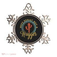 Nope Really Not A Hugger Cactus Funny Sarcastic Meme Idea Ornament thumb 0