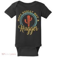 Nope Really Not A Hugger Cactus Funny Sarcastic Meme Idea Baby Bodysuit thumb 0