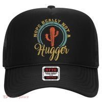 Nope Really Not A Hugger Cactus Funny Sarcastic Meme Idea Hat thumb 0