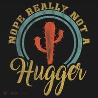 Nope Really Not A Hugger Cactus Funny Sarcastic Meme Idea Women's Long Sleeve Shirt thumb 2