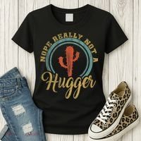 Nope Really Not A Hugger Cactus Funny Sarcastic Meme Idea Women's T-Shirt thumb 3