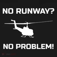 No Runway No Problem Funny Helicopter Pilot Doggie Tank thumb 4