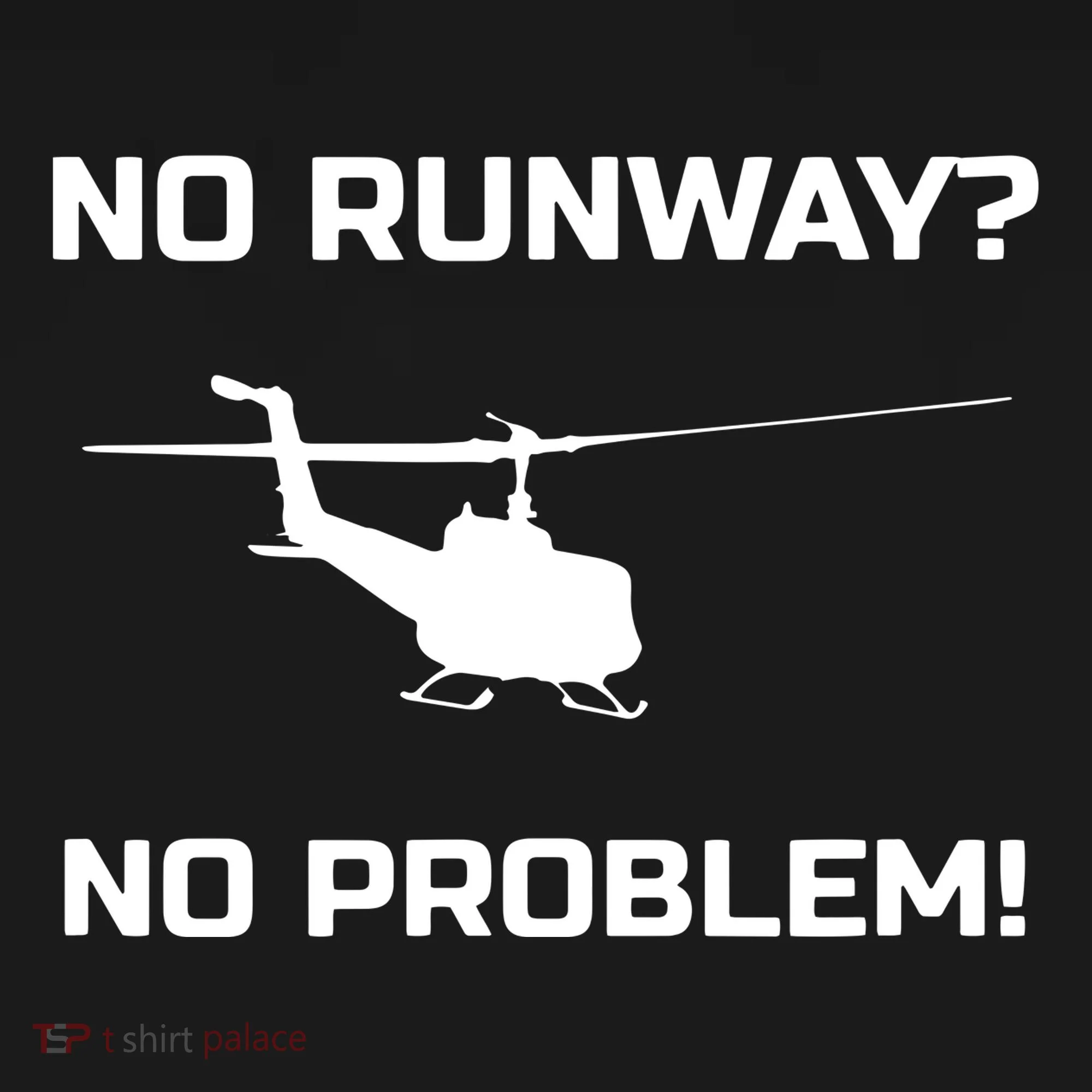 No Runway No Problem Funny Helicopter Pilot Doggie Tank