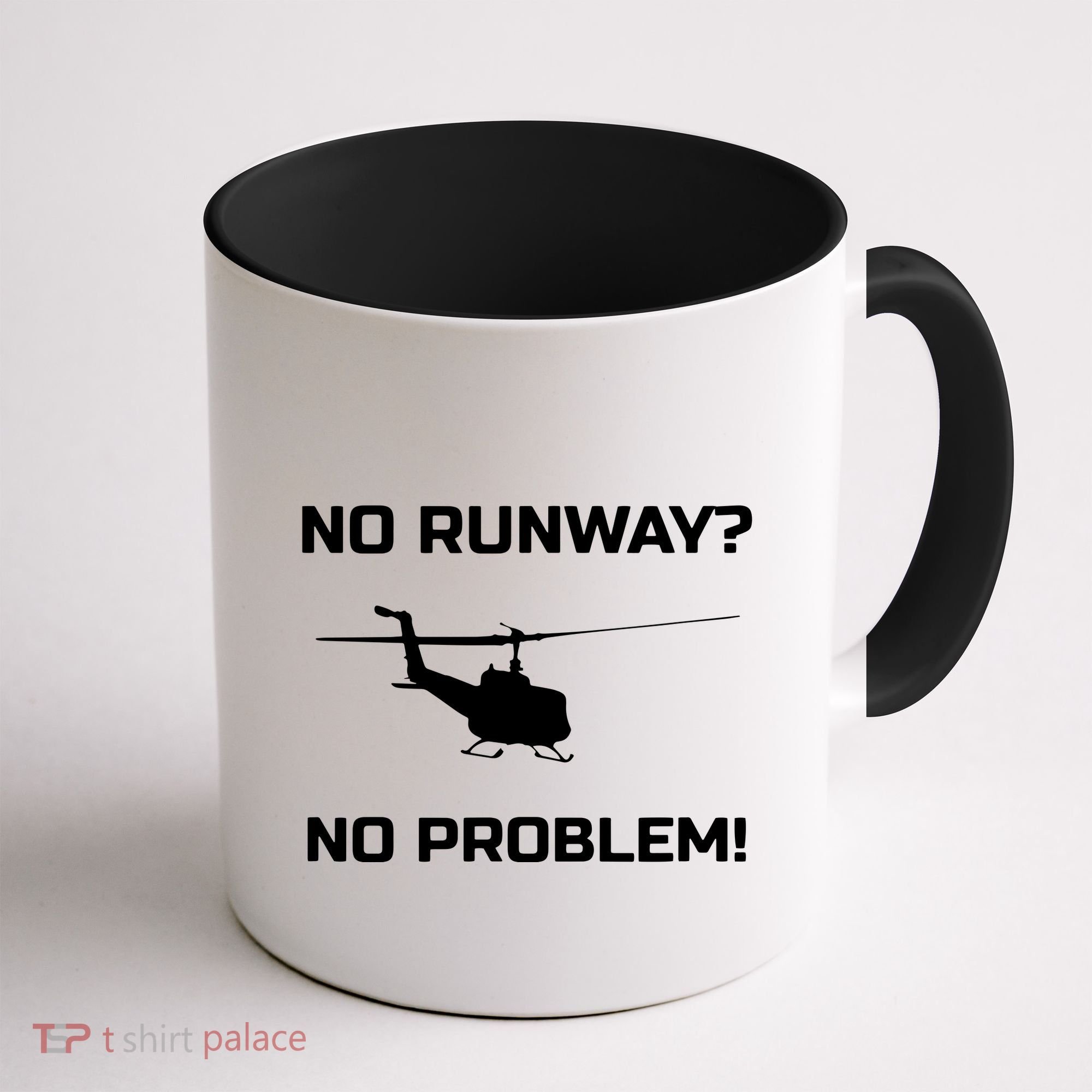 No Runway No Problem Funny Helicopter Pilot Coffee Mug