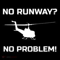 No Runway No Problem Funny Helicopter Pilot Ornament thumb 1