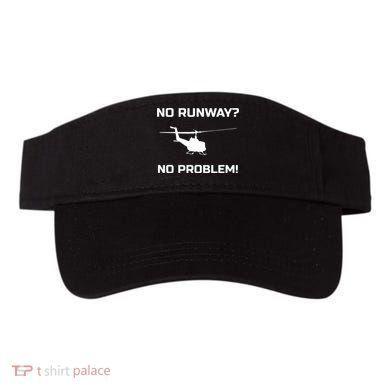 No Runway No Problem Funny Helicopter Pilot Visor