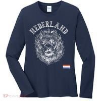 Nederland Reto Netherlands Lion Holland Dutch Women's Long Sleeve Shirt thumb 0