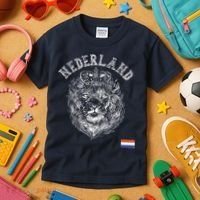 Nederland Reto Netherlands Lion Holland Dutch Kids T-Shirt thumb 3