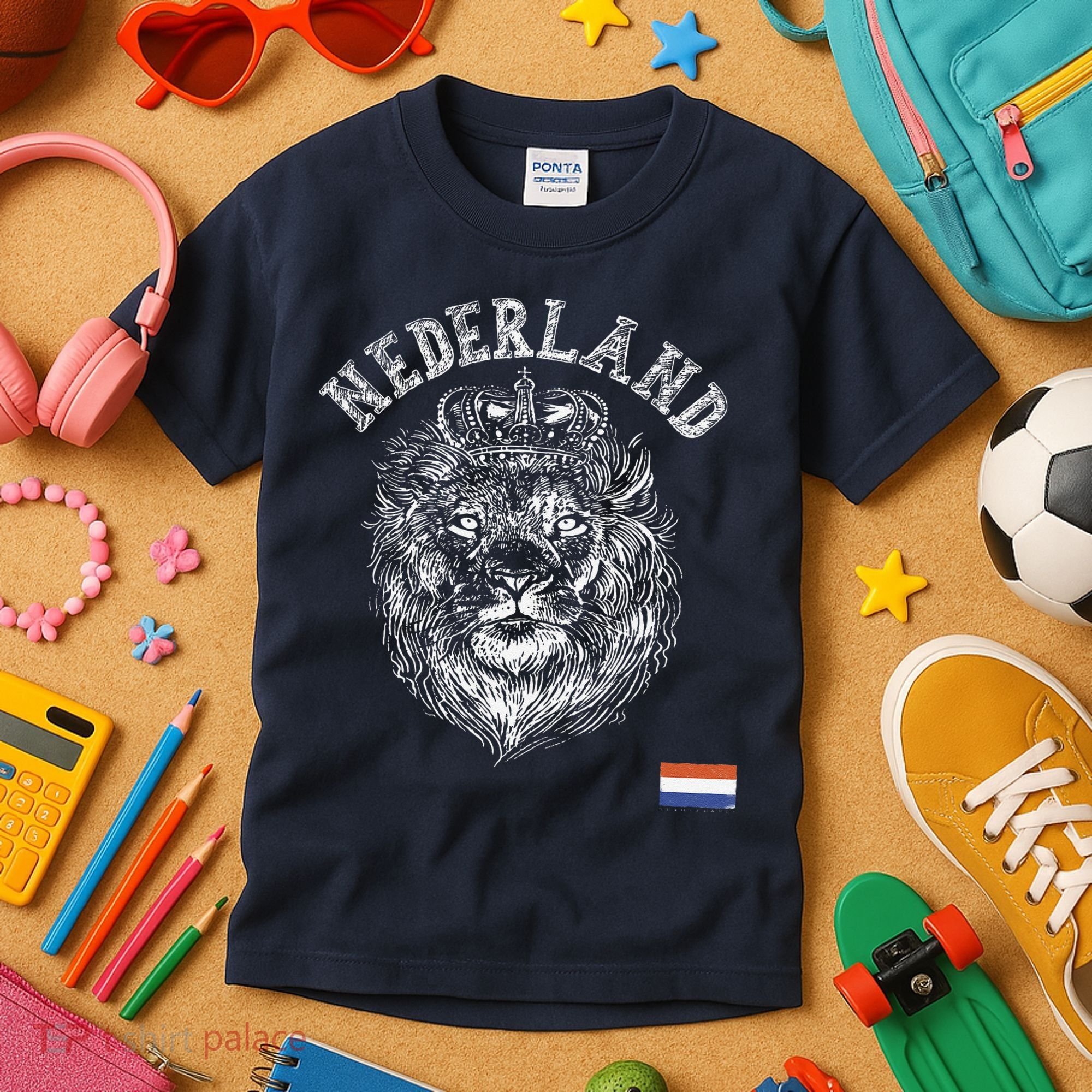 Nederland Reto Netherlands Lion Holland Dutch Kids T-Shirt